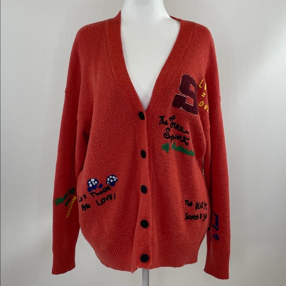 Scotch & Soda Varsity Embroidered Cardigan, L - Picture 5 of 13
